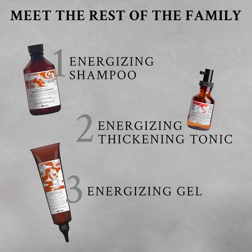 Davines Naturaltech ENERGIZING Gel, Revitalize Thin And Fragile Hair, Light Styling Effect, 5.07 Fl. Oz.