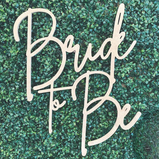 Bride to Be Wooden Sign for Backdrop- Custom Engagement Party Decorations, Bridal Shower Sign- Personalized Wooden Name Sign- Premium Birch Wood- Available in 16” & 23” (Baltic Birch, 20" W x 23" H)