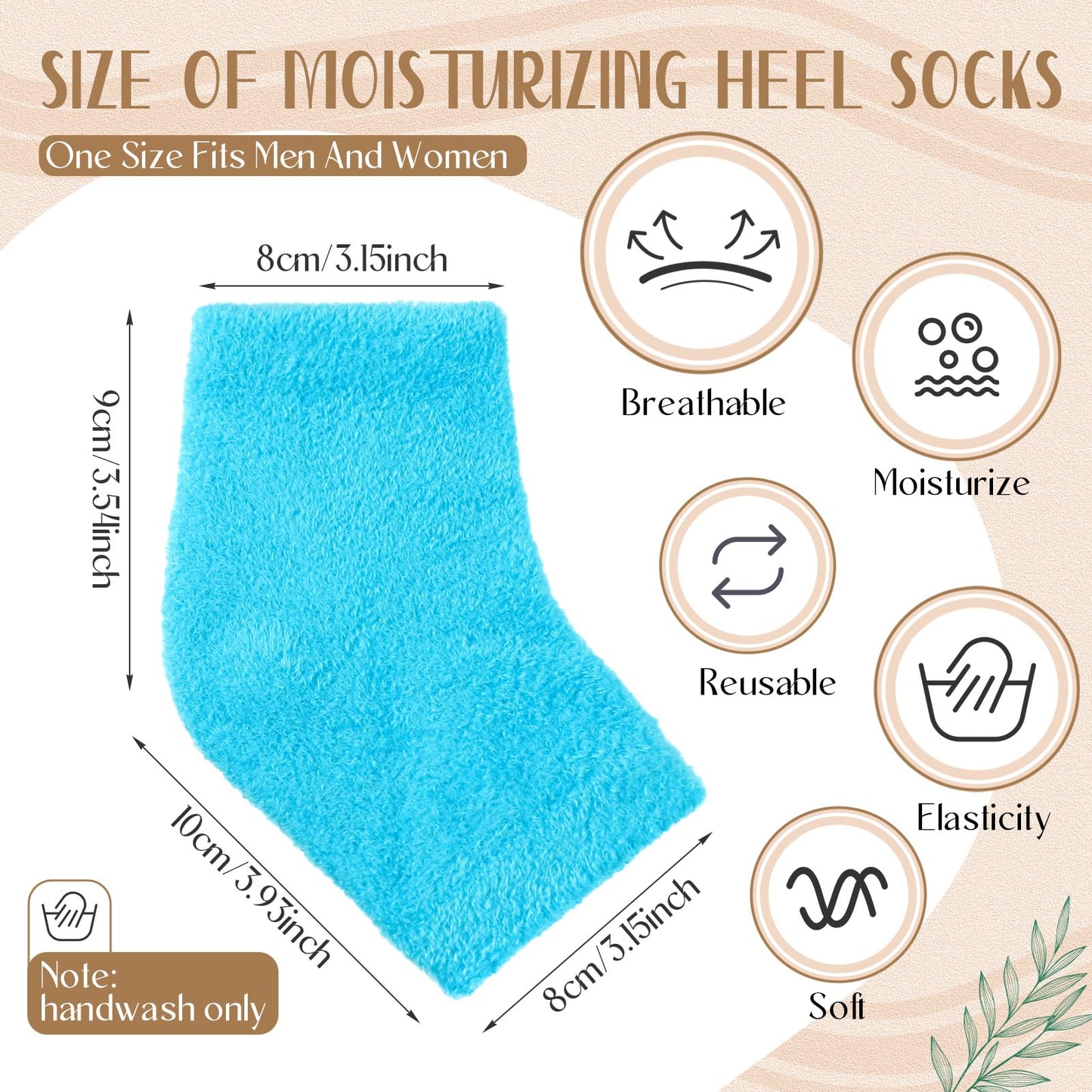 Chuarry 4 Pairs Moisturizing Fuzzy Socks for Dry Cracked Feet, Open Toe Socks Gel Socks with Essential Oils, Spa Moisture Cracked Heel Repair Socks for Women Dry Heels Overnight