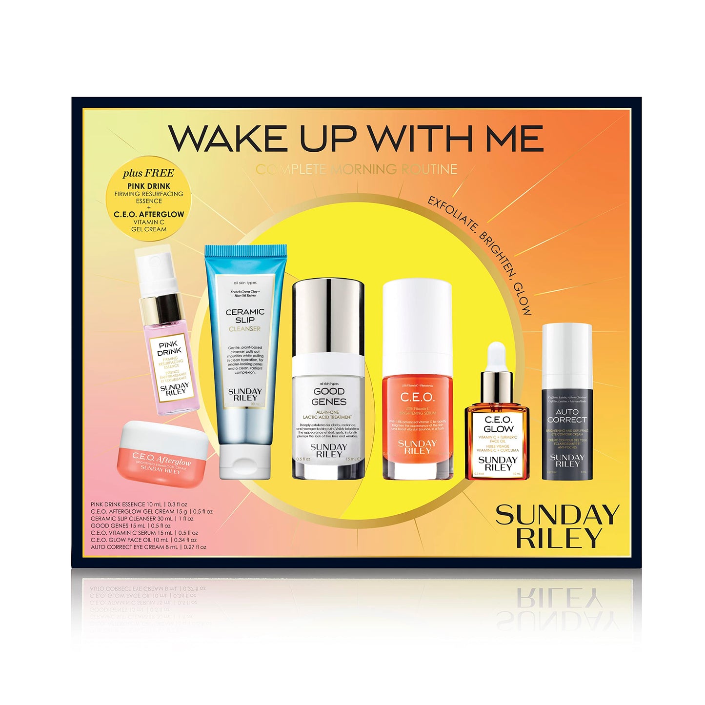 Sunday Riley Wake Up With Me Complete Brightening Morning Skincare Set, 1 ct.