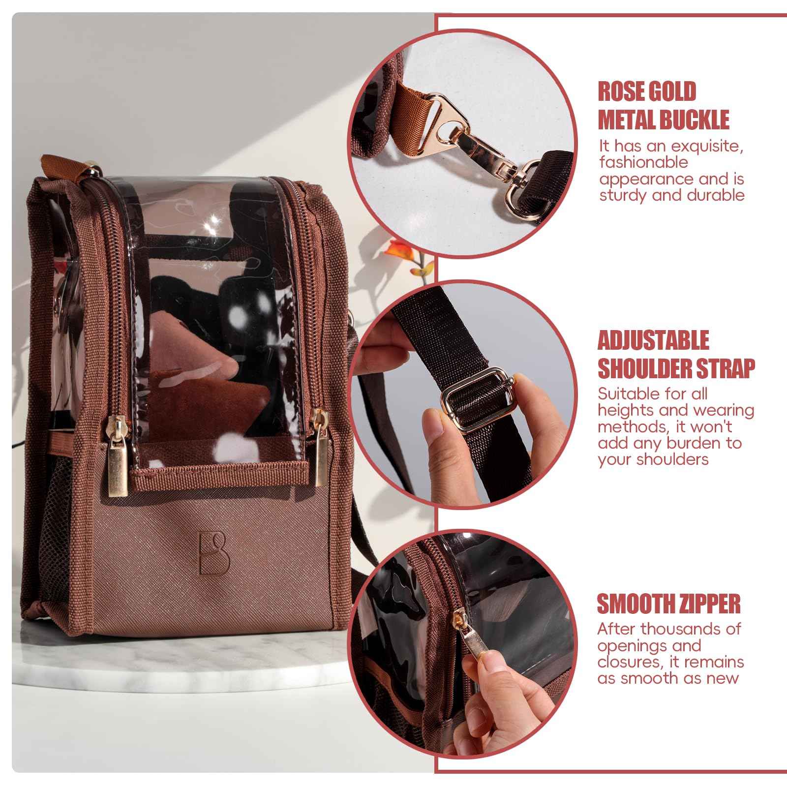 BS-MALL Professional Makeup Brush Set 28 Pcs With Travel Makeup Bag,Concealer Brush, Foundation Brush, Blush Brush, 4 Pcs Triangle Puff & makeup sponges for Flawless beauty on the Go