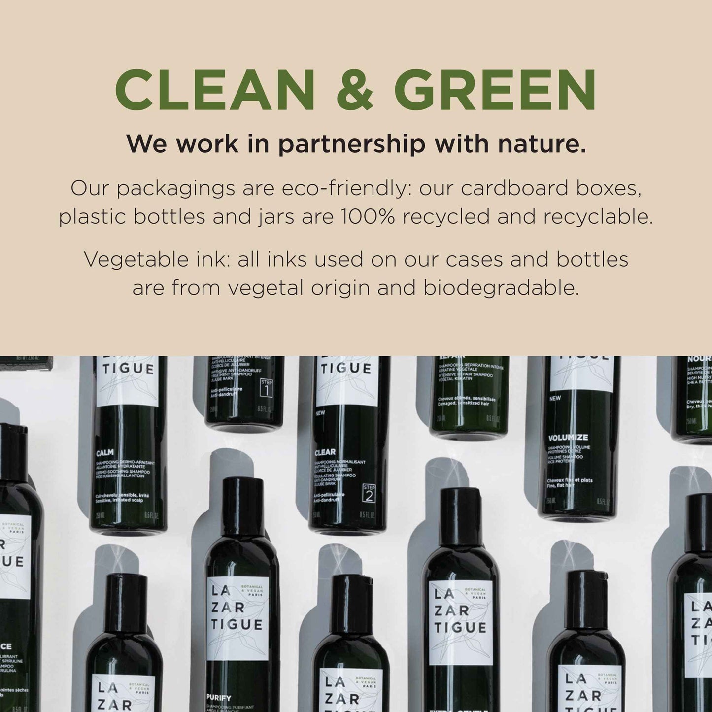 Lazartigue Repair Shampoo, Vegetal Keratin for Deep Repair & Shine, Vegan, Sulfate-Free, Silicone-Free, for Damaged Hair, Vegan, Sulfate & Silicone Free, 8.4 Fl Oz