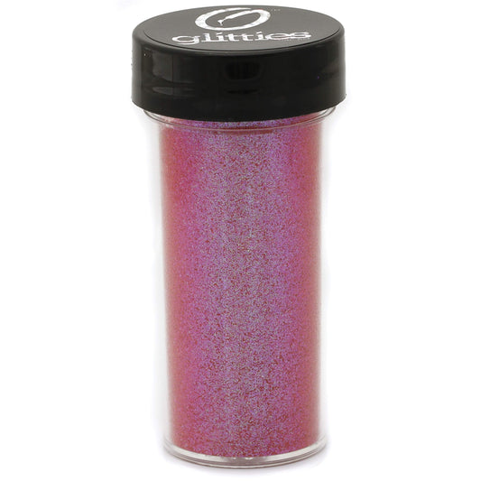 GLITTIES - Magenta - Nail Art Iridescent Fine (.008") Glitter Powder - for Gel Nail Polish, Gel and Acrylic Nail Powder - (30 Gram Jar)