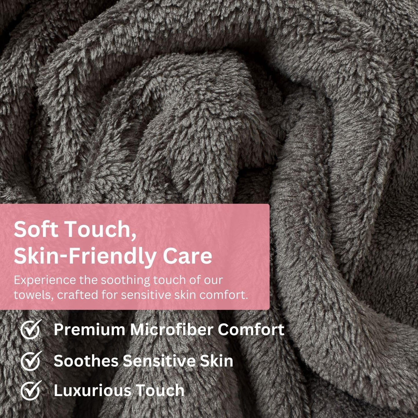 Efforest Facial Towels for Estheticians Soft, spa Towels for Facial, Massage Towels spa, Facial Towels for face, Professional Esthetician Equipment, Microfiber Facial Towels (Grey_Pack of 5)