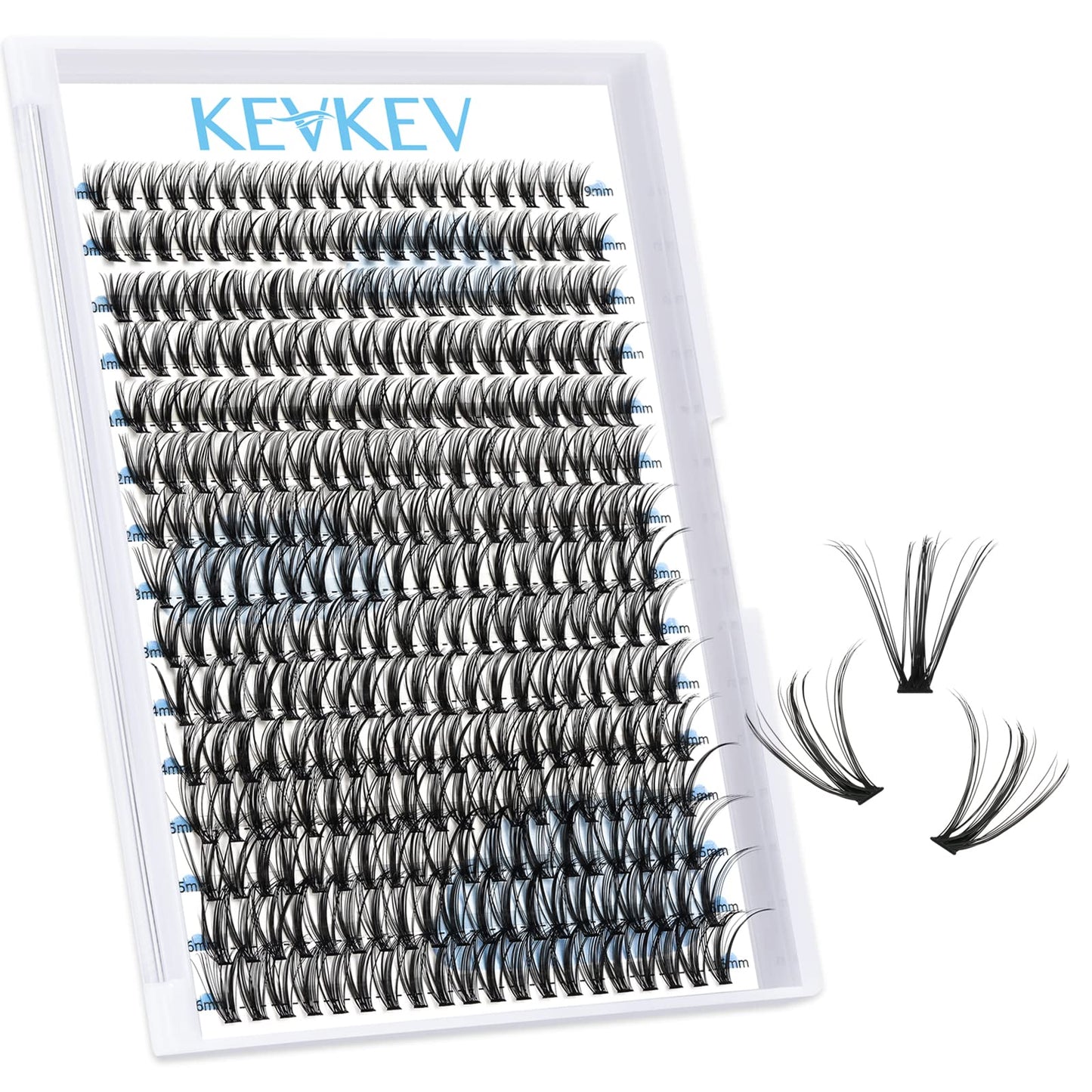 300 Pcs Individual Lashes Lash Clusters DIY Lash Extension Cluster Lashes that Look Like Eyelash Extensions Self Applicaton at Home Volume Dramtic Look(30D, C-14-20mix)