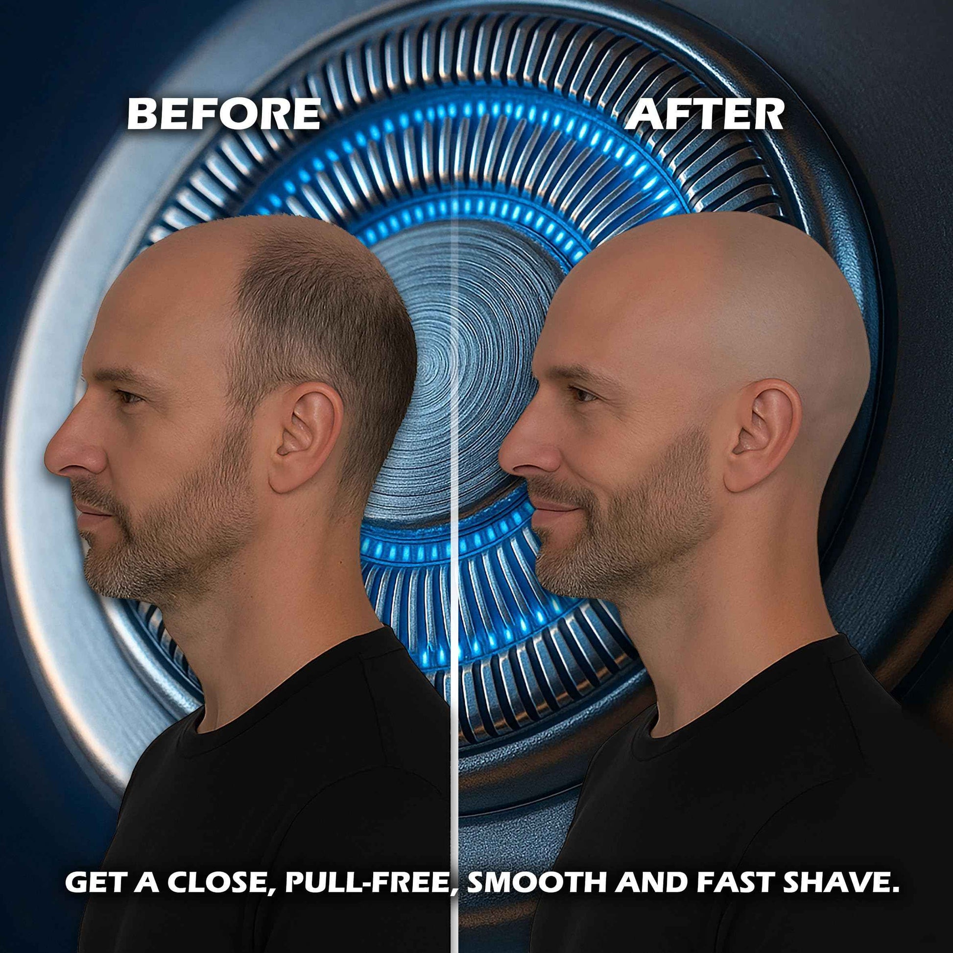 Head Shavers for Bald Men, 7D Stainless Steel Blades & Wireless Charging Base, Waterproof Skull Shaver with Digital Display, Powerful Motor, Wet & Dry Kit for Men, Flex Series.