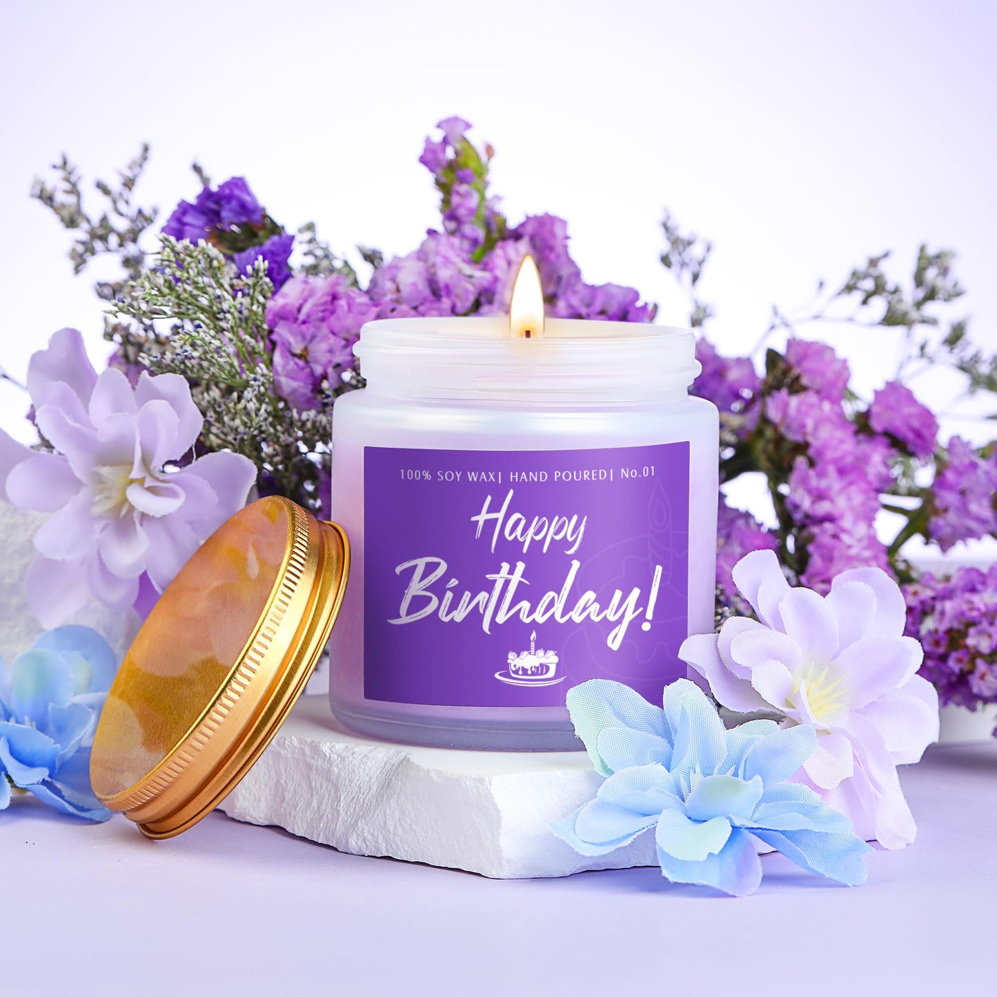 Purple Birthday Gifts for Women Happy Birthday Box for Woman Birthday Gifts Ideas Birthday Presents for Women Unique Birthday Gift Set Birthday Gift Basket for Her Mom Sister Wife Best Friend Female