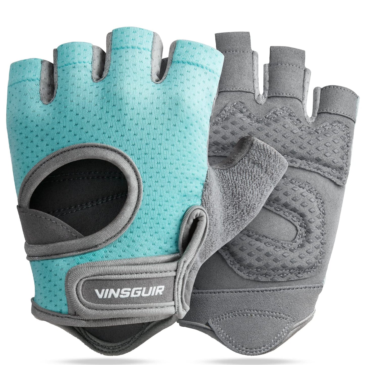 VINSGUIR Breathable Workout Gloves for Women, Weight Lifting Gloves for Gym, Cycling, Exercise, Fitness and Training, with Excellent Grip and Cushion Pads