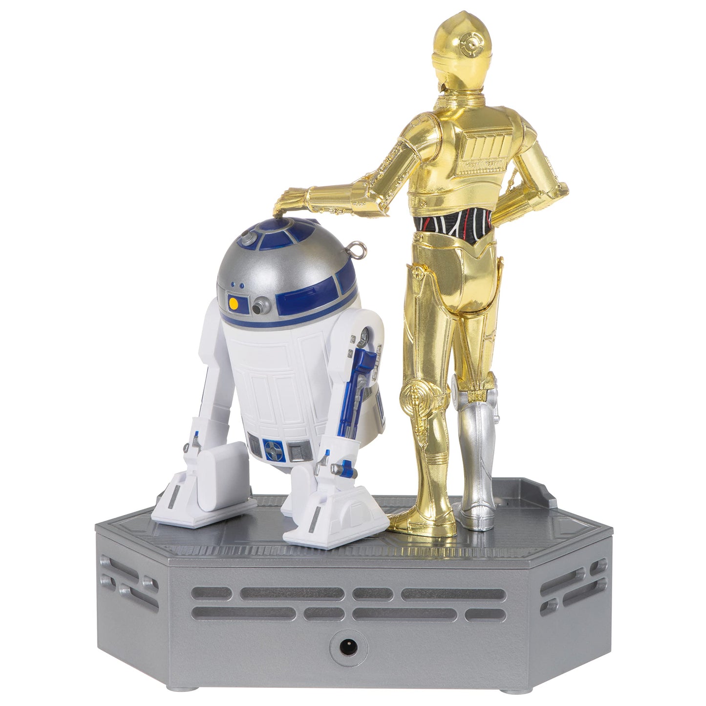 Hallmark Keepsake Christmas Ornament 2022, Star Wars: A New Hope Collection C-3PO and R2-D2, Light and Sound, May The 4th