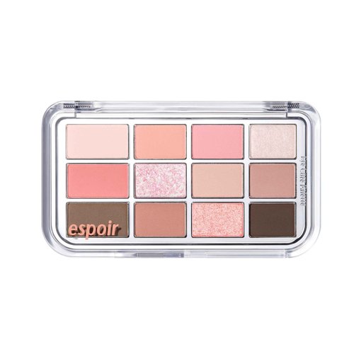 Espoir Eye Core Palette #1 Posh Coral | Versatile and Highly Pigmented Colors for Daily Use, Summer Cool Tone Eyeshadow Palette with Mauve-Based Shades for a Vibrant Makeup Look