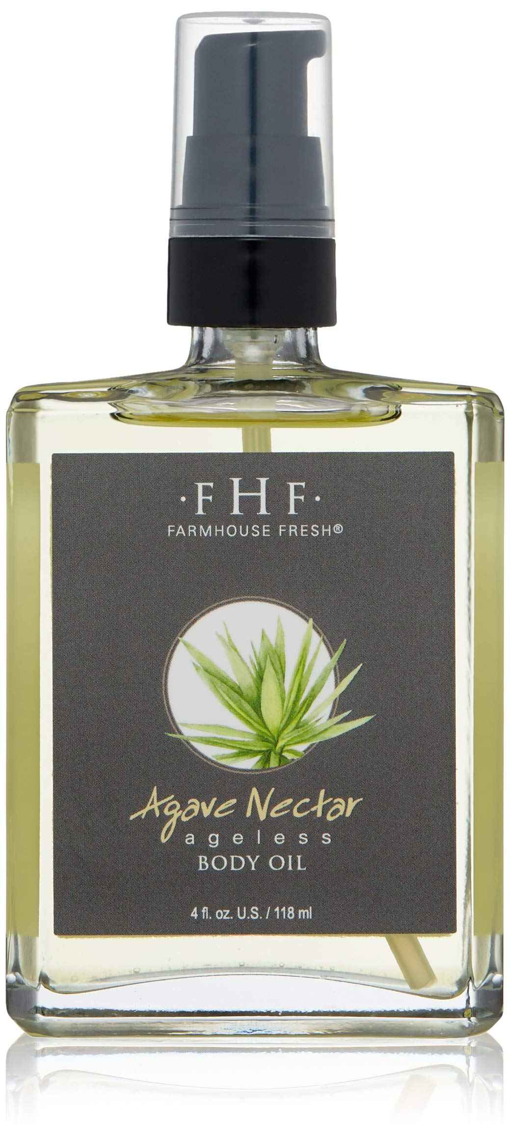 FarmHouse Fresh Agave Nectar Ageless Body Oil, 4 Fl Oz (Pack of 1)