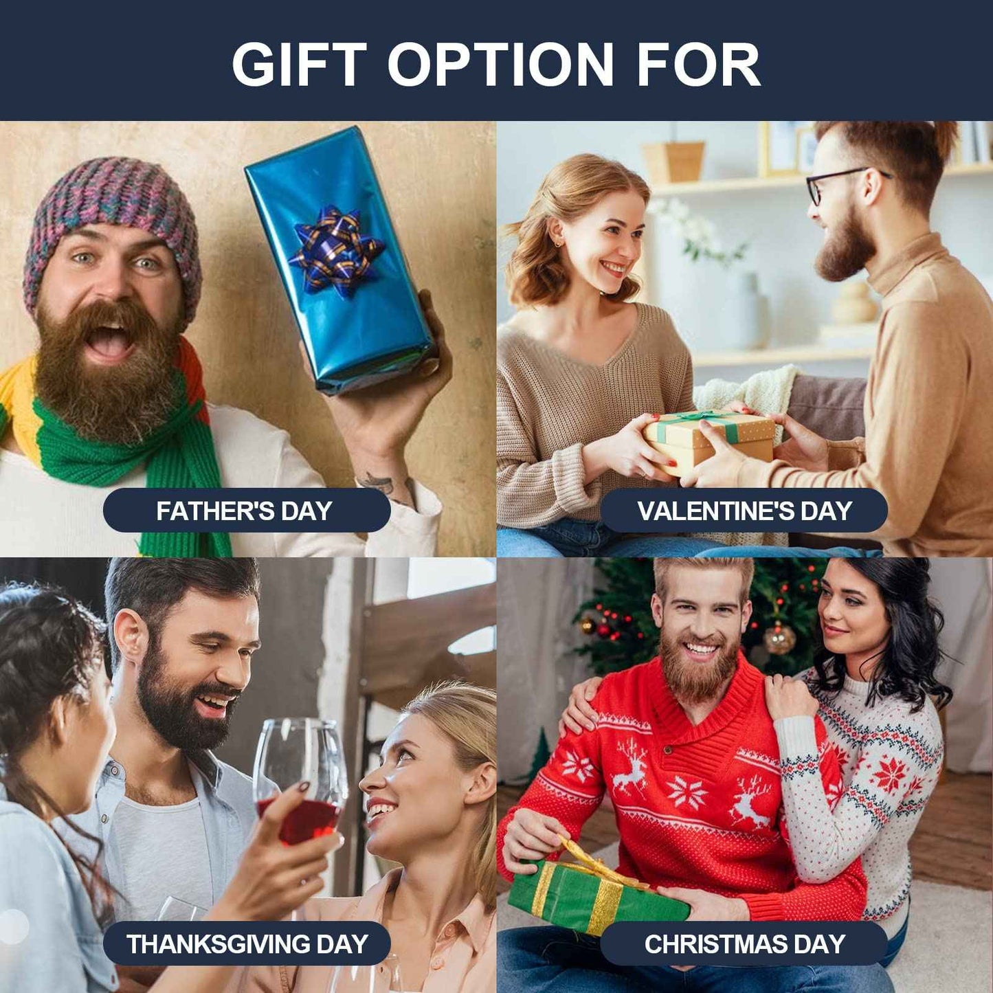 DAN Technology Beard Straightener Kit for Men – Ionic Heated Beard Comb & Wooden Brush, 30s Fast Heating, Tourmaline Ceramic, 3 Heat Settings (310°F–400°F) Dual Voltage, 30 Min Auto Off