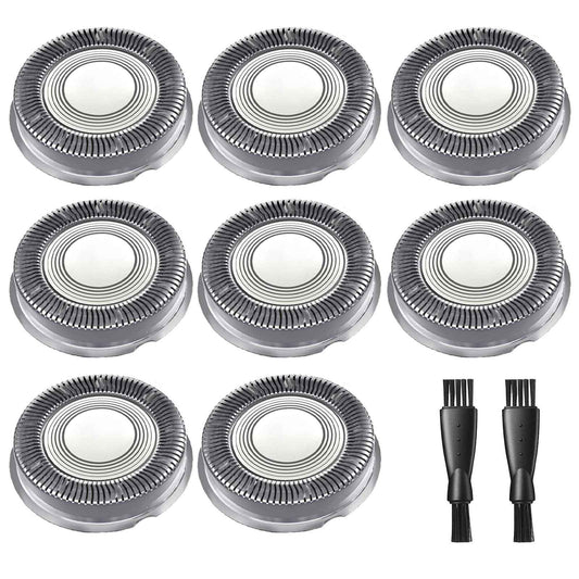 Norelco Head Shaver Replacement Heads Compatible with Philips Head Shaver Pro HS5980 HS7980 HS9980, 8PCS HS740 Blade Refill, 2 Cleaning Brush
