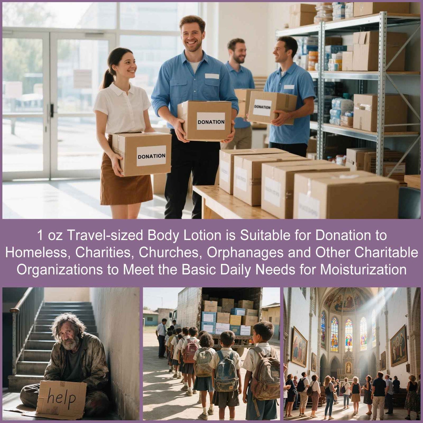 Travel Size Body Lotion, Small Hand Cream Lotion Bulk, Nourishing Extra Dry Skin Individually Wrapped Mini Bottle Shower Moisturizer Lotion Toiletries for Travel Hotel Homeless 1 oz (Pack of 100)