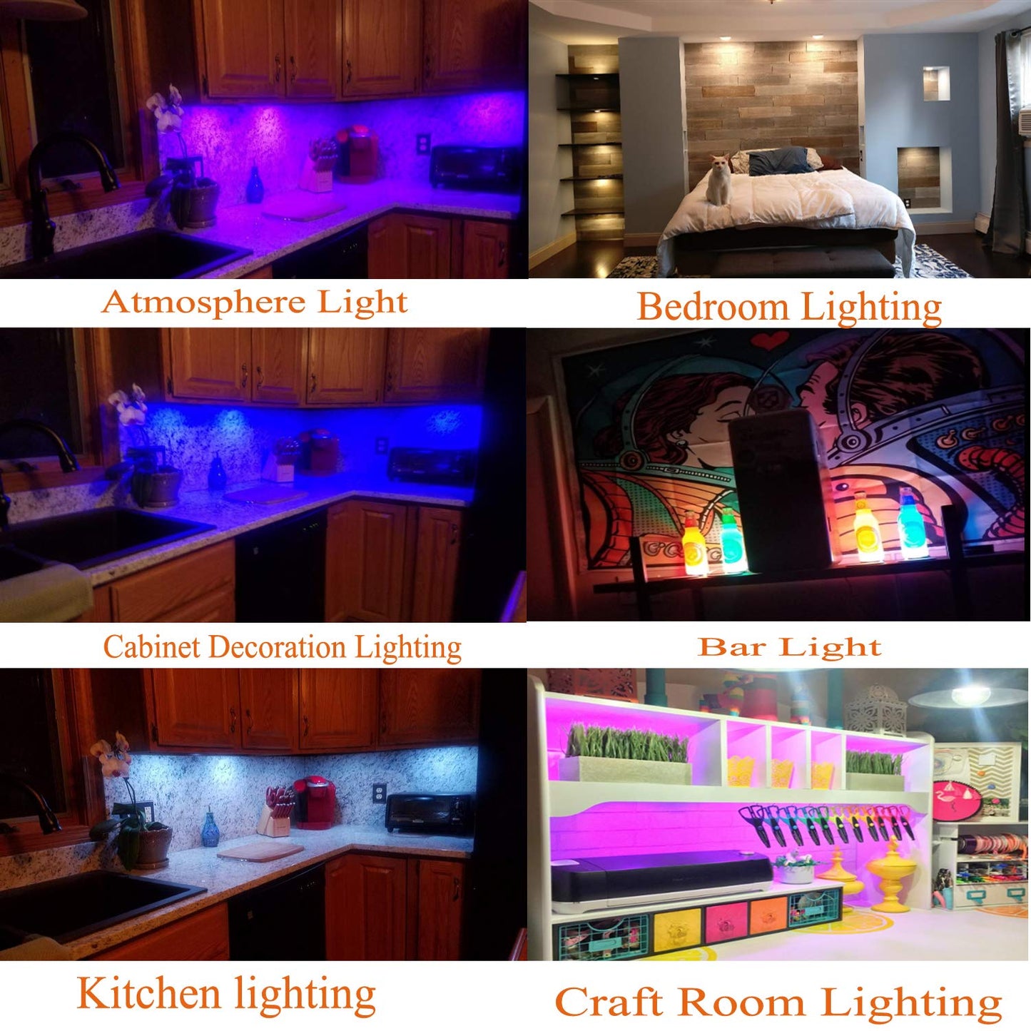 AIBOO RGBW RGB + White Color Changing Christmas Xmas Under Cabinet LED Lights Kit IR Remote Puck Lights for Kitchen Counter Shelf Furniture Ambiance Lighting (RGBW, 4 Lights, 12W)