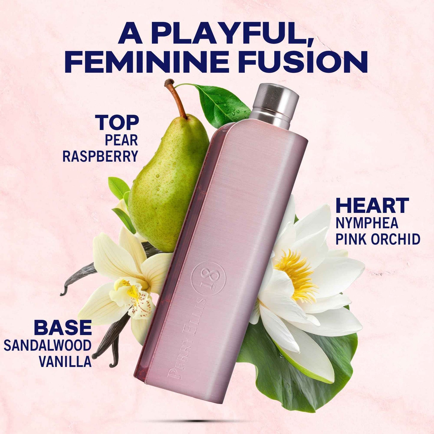 Perry Ellis 18 Eau De Parfum Spray for Women - Perfume for Women, Fruity Floral Fragrance, EDT, Sweet & Fresh Designer Scent for Her, Long Lasting - 3.4 fl oz (100 mL)