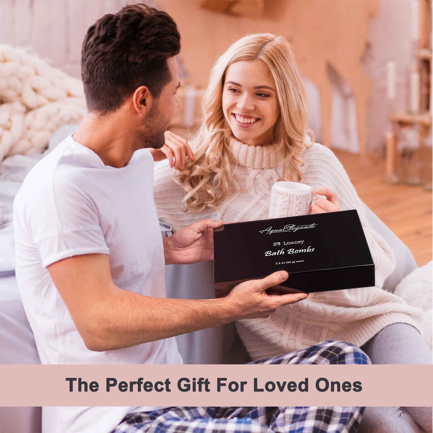 Luxury Bath Bombs for Women - Gift Set of 24 Bathbombs with Organic Essential Oils - Natural Vegan Soap for Moisturizing Fizzy Bubbles