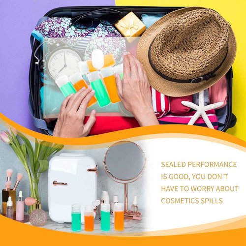 100 Pcs 12ml 0.4oz mini Plastic Sample Bottle Flip Cap Empty Travel Bottles Small Squeeze Sample Containers Leakproof Refillable for Makeup Cosmetic Toiletry Foundation