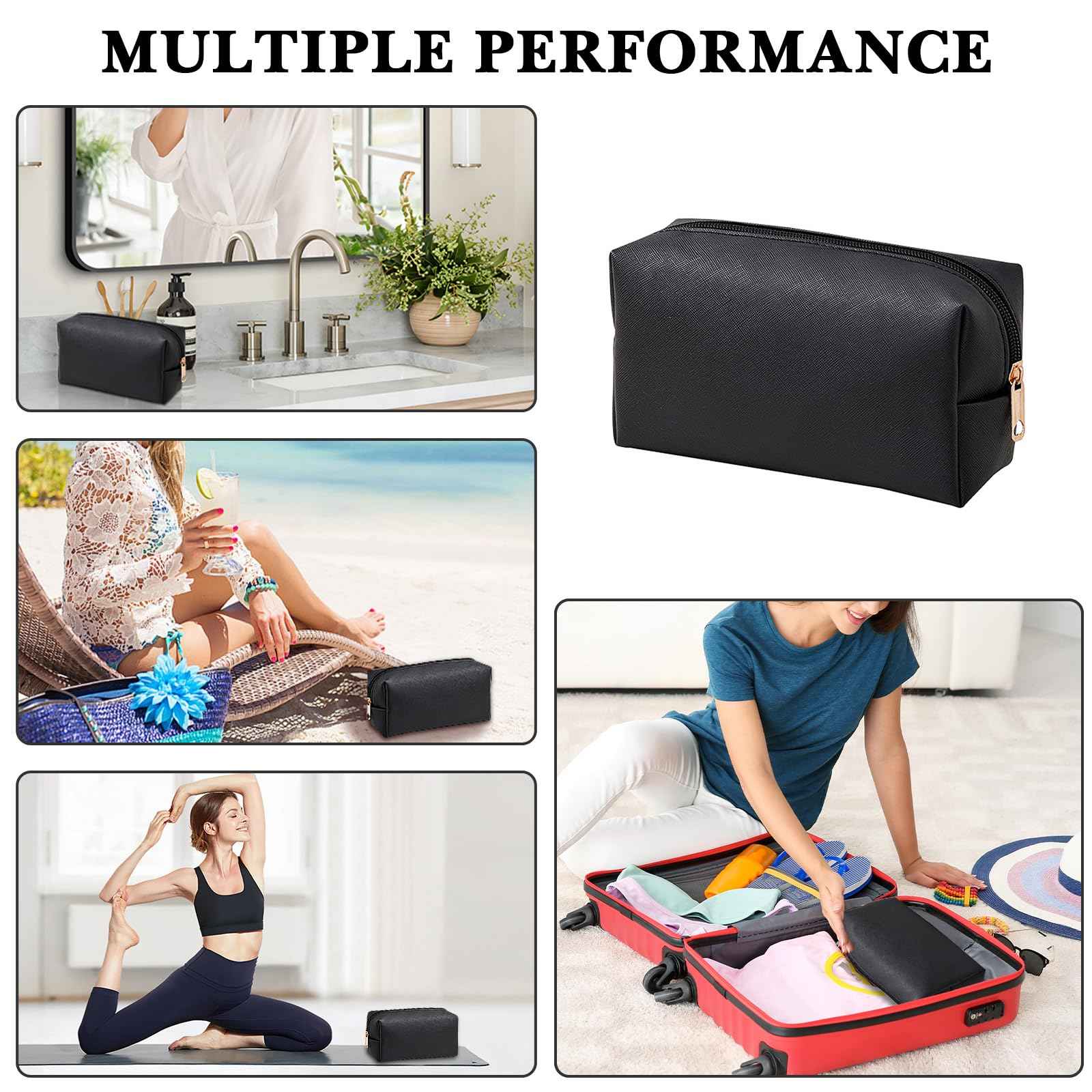 Linkidea Women's Electric Shaver Protective Pouch, Compatible with Braun Epilator Silk-epil 7, 9, Portable Travel Storage Bag Organizer (Black)