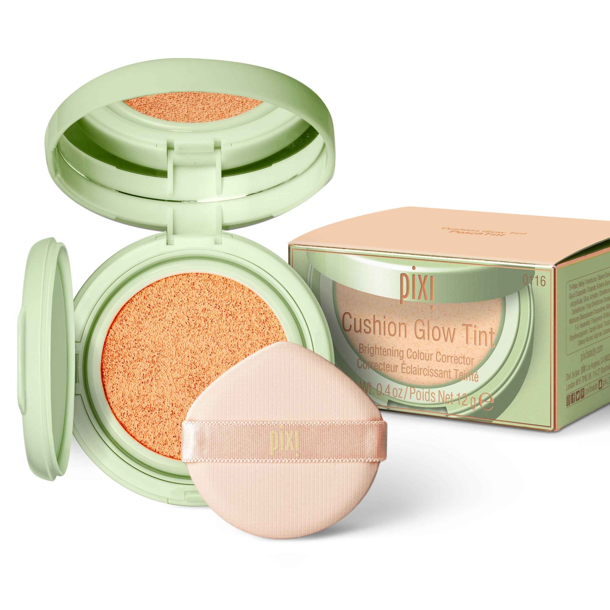 Pixi Beauty Glow Tint Cushion, brightening, colour correcting face tint, 12 g / 0.4 oz