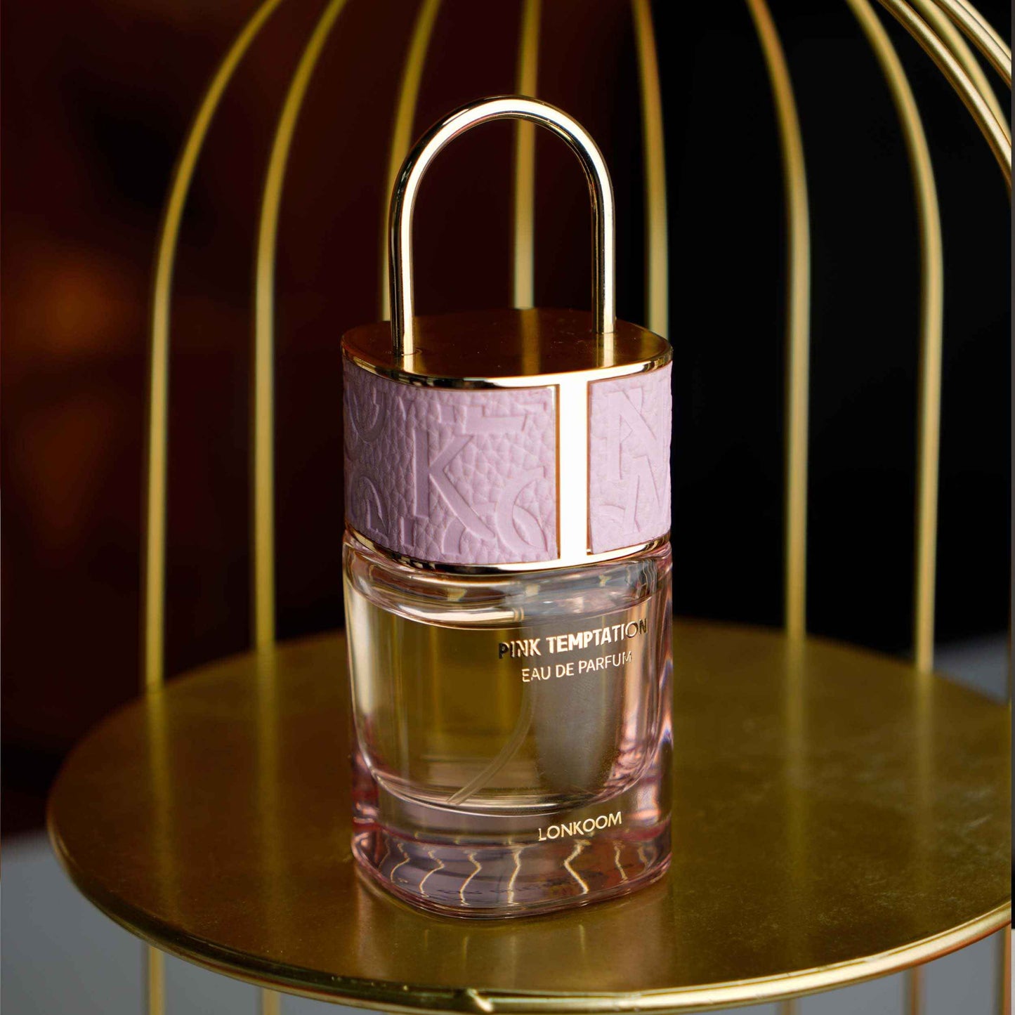 Lonkoom Lock Pink Temptation Perfumes for Women, Floral Woody Eau De Parfum Spray Long-Lasting Fragrance Ladies Perfume 1.7 Fl Oz/50ml, Notes of Bergamot Jasmine Vanilla Cedarwood Musk