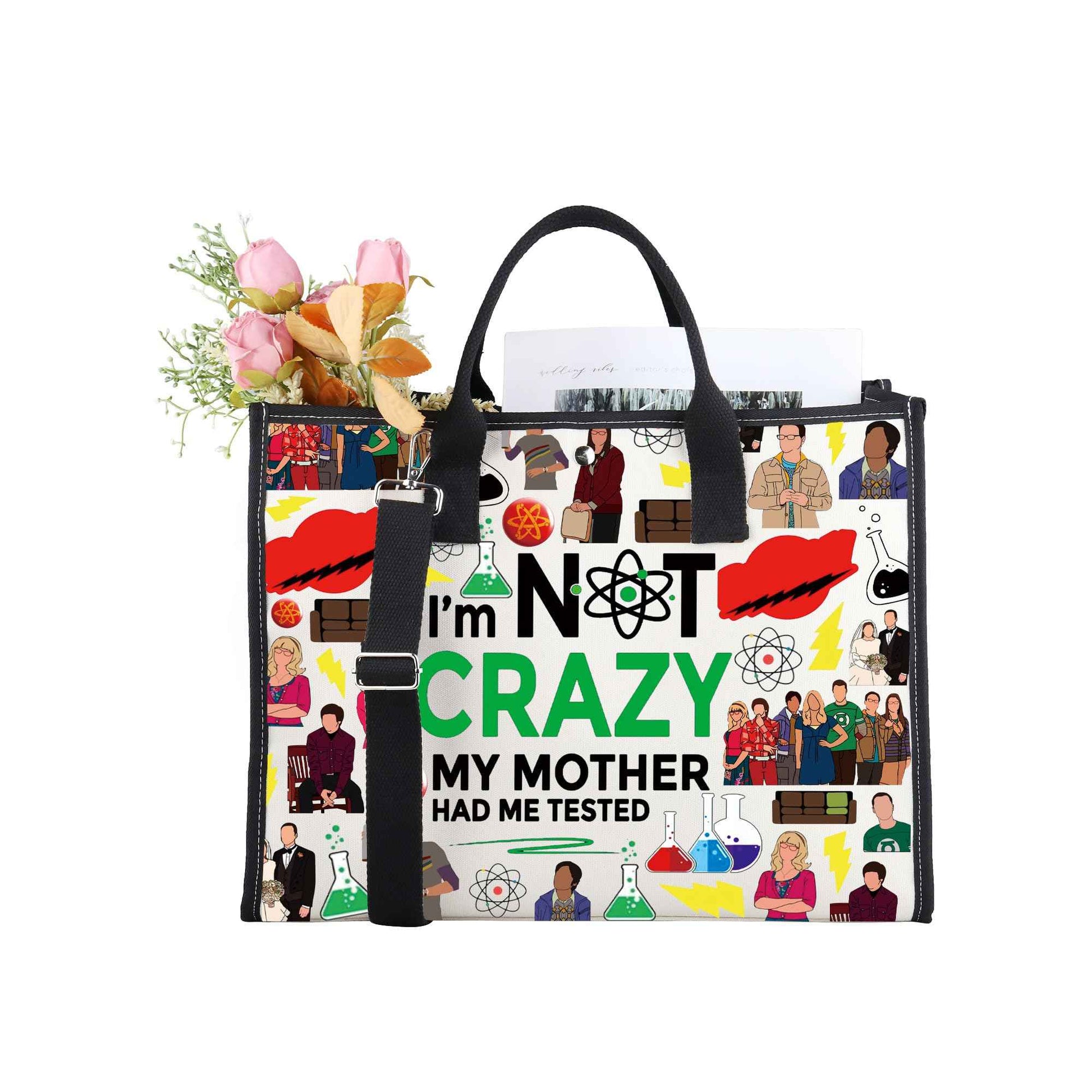 CMNIM Cosmetic Bag Fans Inspired Gift for TV Show Lover I'm Not Crazy My Mother Had Me Tested