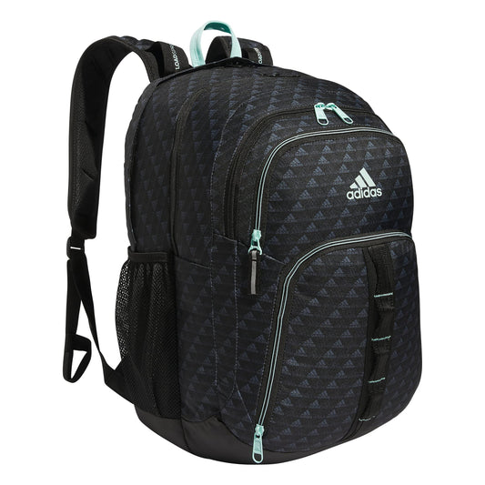 adidas Prime 6 Backpack, BOS Mini Monogram Black/Semi Flash Aqua Blue, One Size