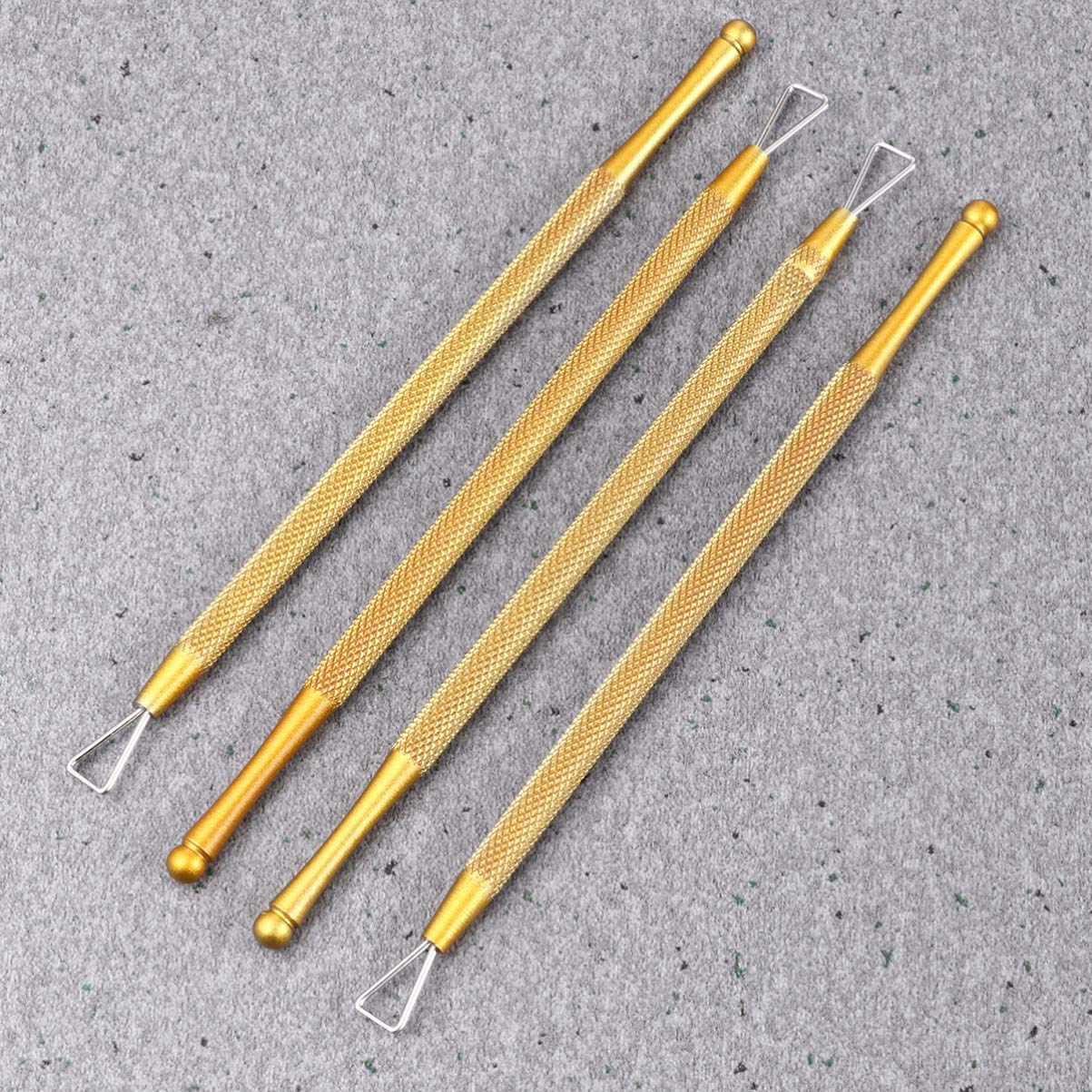 8 Pcs Triangular Design Cuticle Peller Nail Art Pusher Nail Art Scraper Stainless Steel Nail Gel Remover Nail Art Removing Tool