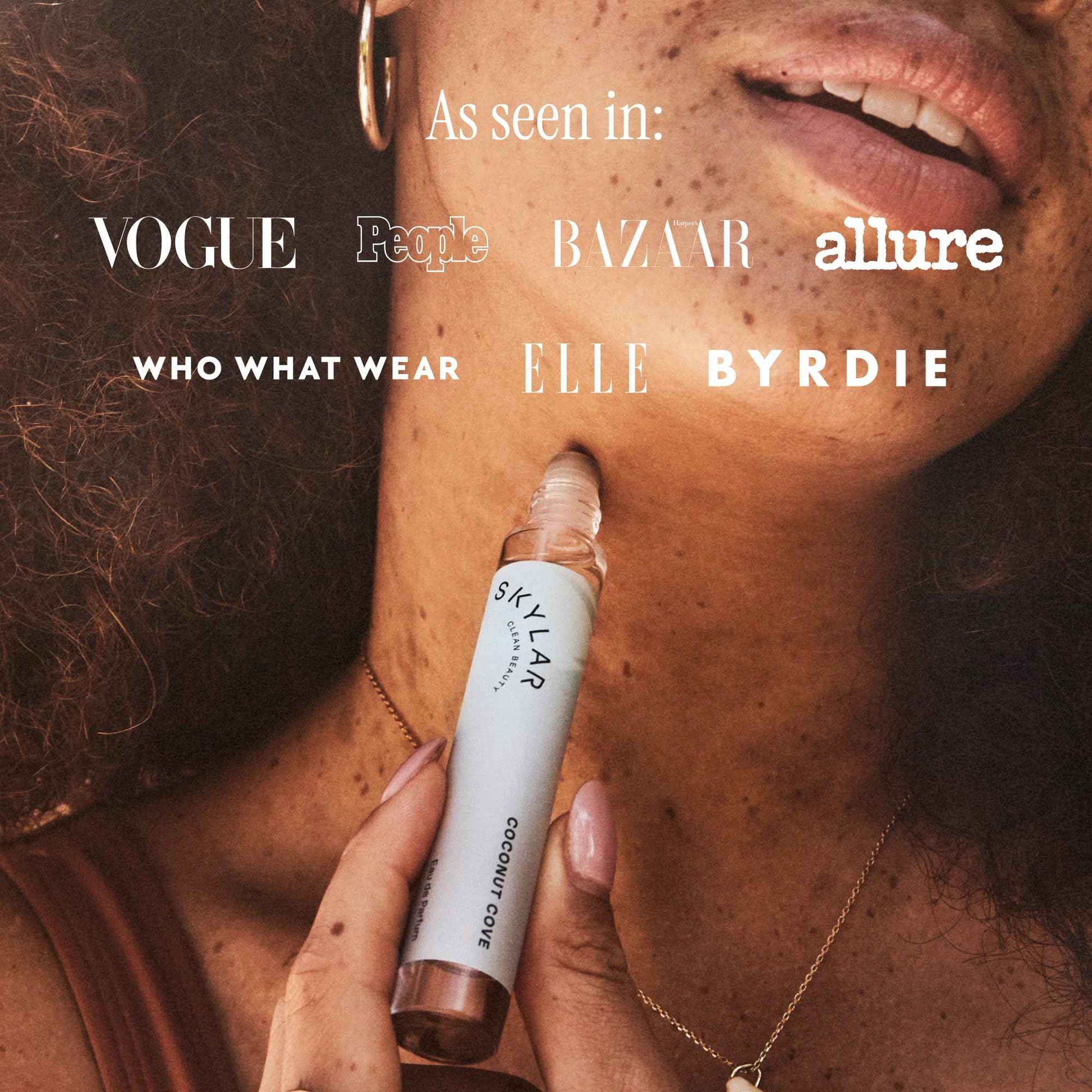 Skylar Coconut Cove Eau de Parfum - Hypoallergenic & Clean Perfume for Women & Men, Vegan & Safe for Sensitive Skin-Fruity Fresh Perfume with Notes of Bergamot, Coconut & Ambrox - 10mL /0.33 Fl oz