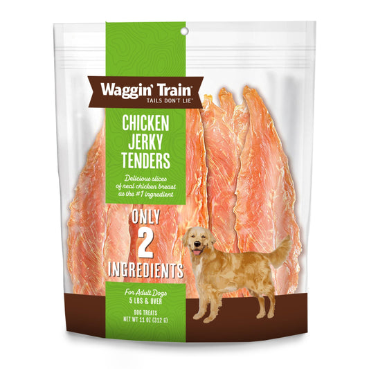 Waggin' Train Limited Ingredient, Grain Free Dog Treat, Chicken Jerky Tenders - 11 oz. Pouch