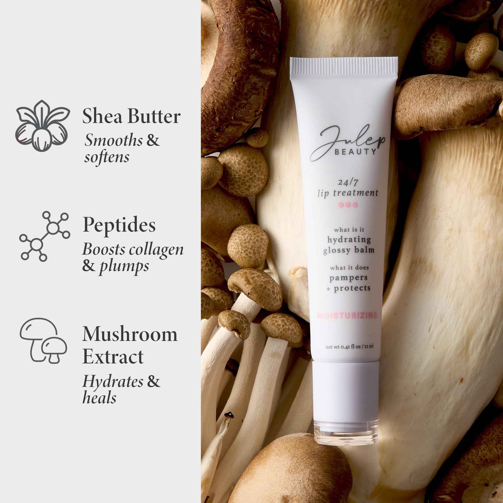 Julep 24/7 Lip Treatment Hydrating Glossy Balm Lip Mask Trio – Barely There, Gotta Glow, Pink and Polished – For Moisturized, Hydrated Lips – Vegan & Cruelty-Free