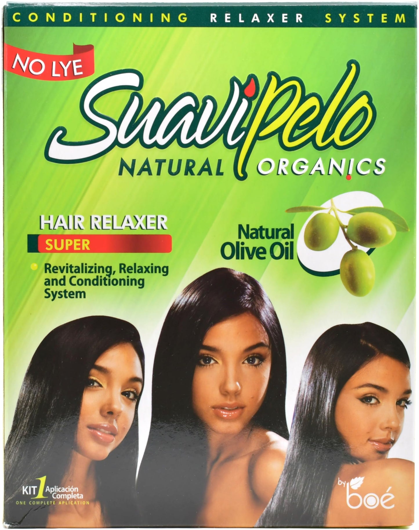 Suavipelo Natural Organics Hair Relaxer - No Lye (1 application Kit)