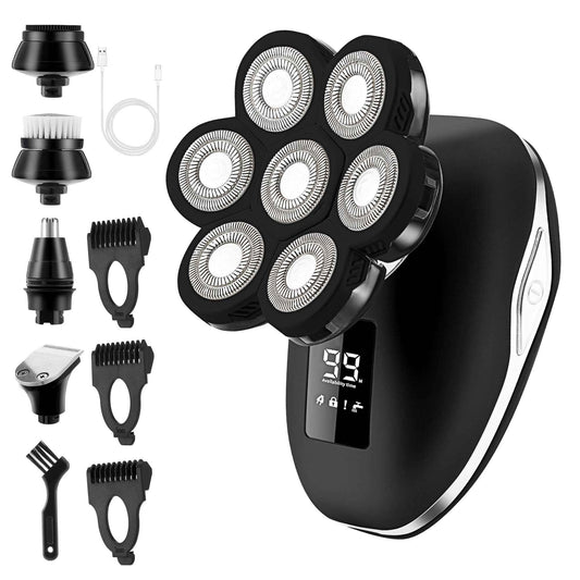 Electric Razors for Women, 7D Electric Shaver for Women, 5 in 1 Lady Shavers, Wet/Dry Bikini Trimmer, Rechargeable Face Razor for Arms Legs Armpit Pubic Area