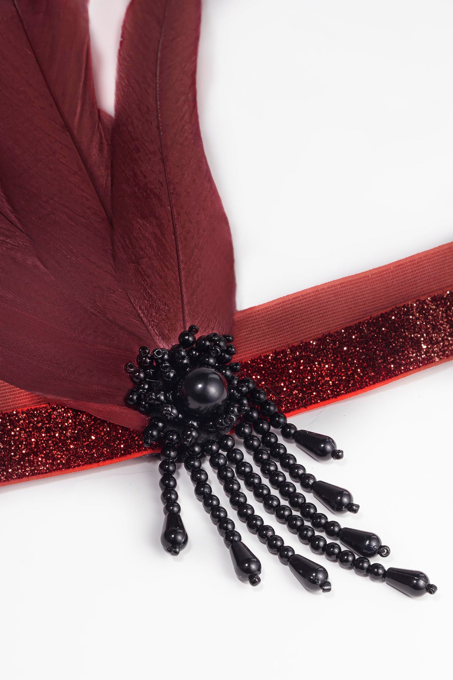 BABEYOND 1920s Flapper Headpiece Roaring 20s Feather Headband Roaring 20s Gatsby Hair Accessories