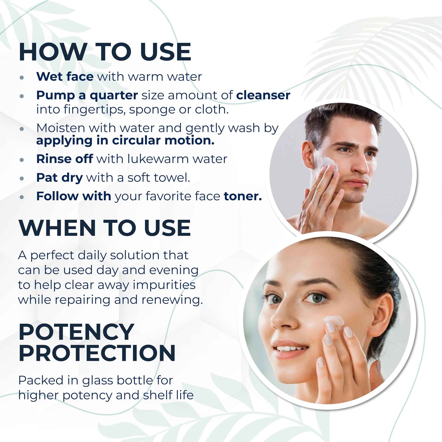 Foxbrim Naturals Radiant Skin Duo: Coconut Milk & Honey Facial Cleanser and Orange Blossom Water Face Toner