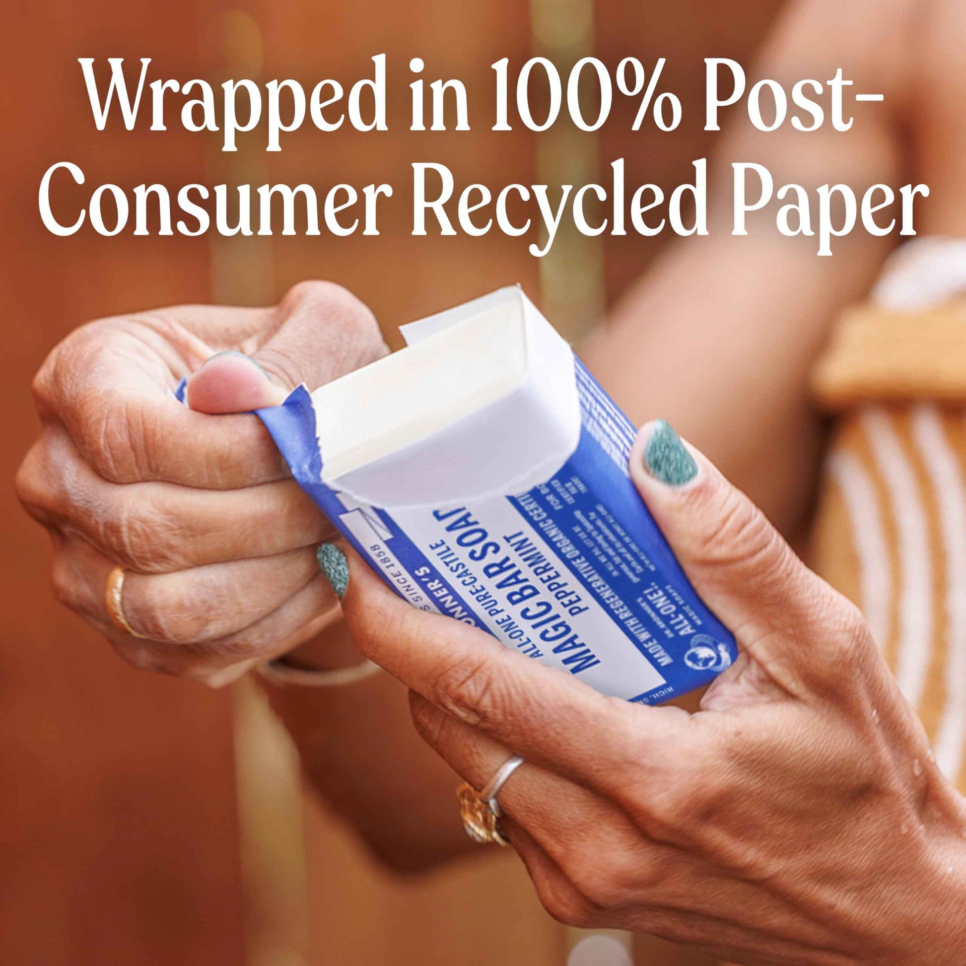 Dr. Bronner's Pure-Castile Magic Soap Bars (Peppermint, 5 oz, 6-Pack) - Made with Regenerative Organic Certified Oils - For Face, Body & Hair - Gentle, Vegan - Bar Soaps for Men & Women