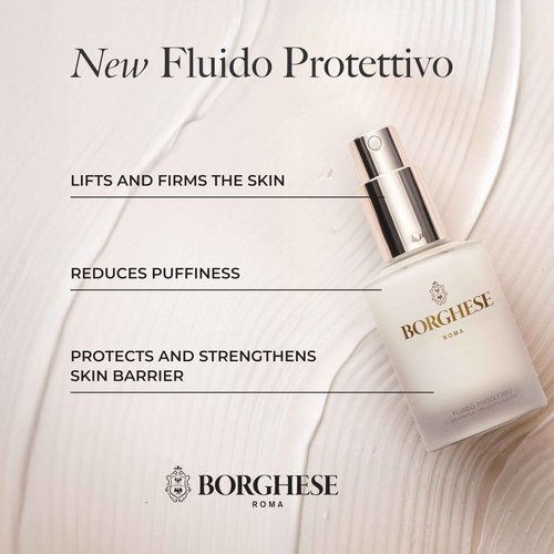 Borghese Fluido Protettivo Advanced Eye Lift, Brightening and De-Puffing Eye Treatment, 1 Fl Oz