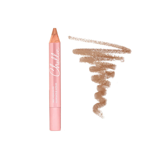 Chella Highlighter Makeup Pencil - Vegan, Cruelty Free, Paraben Free, Gluten Free - Use as a Highlighter, Concealer and Under Eye Liner (Deep Matte)