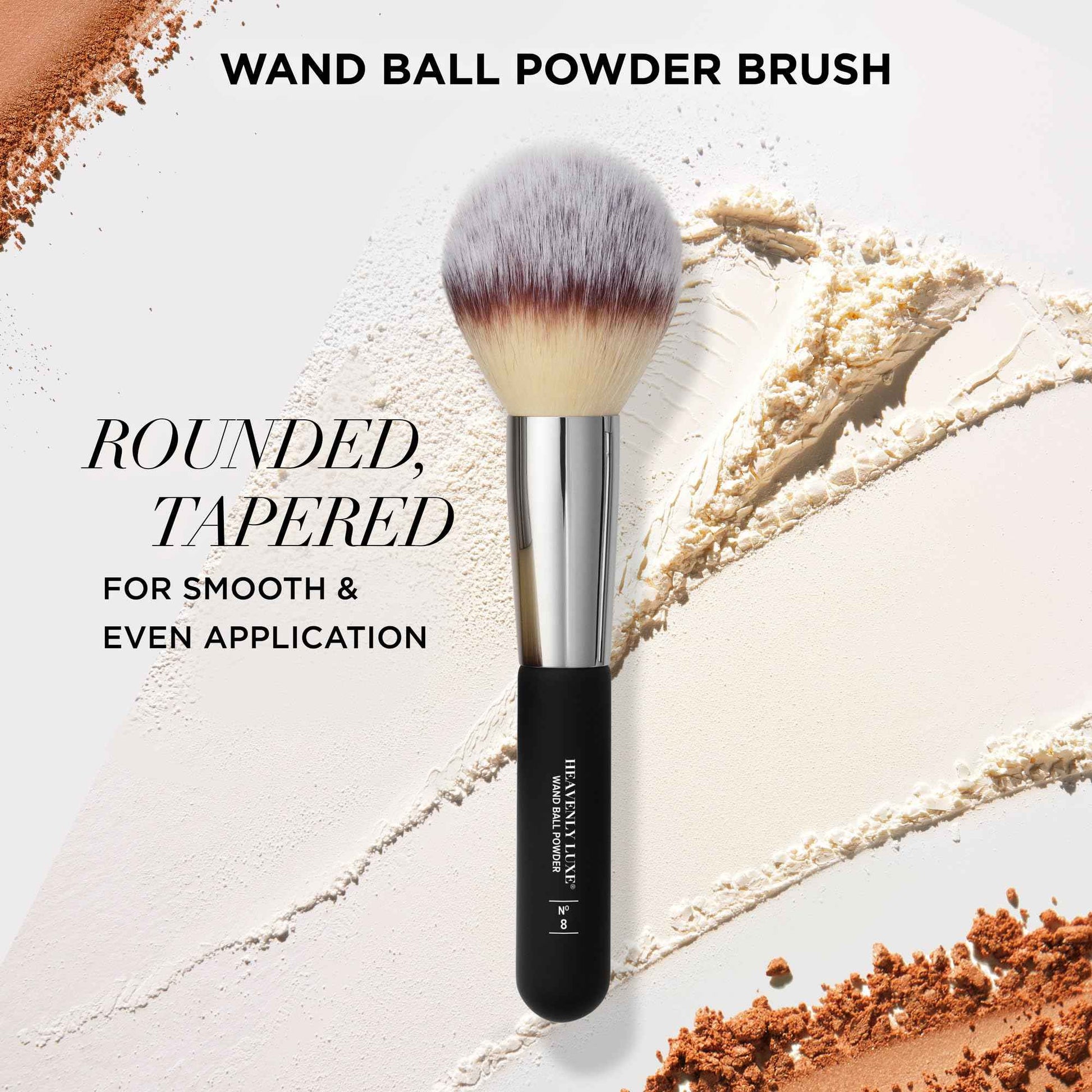IT Cosmetics Heavenly Luxe Wand Ball Powder Brush #8 - For Face Powder Foundation - Poreless, Flawless Application - Soft Bristles