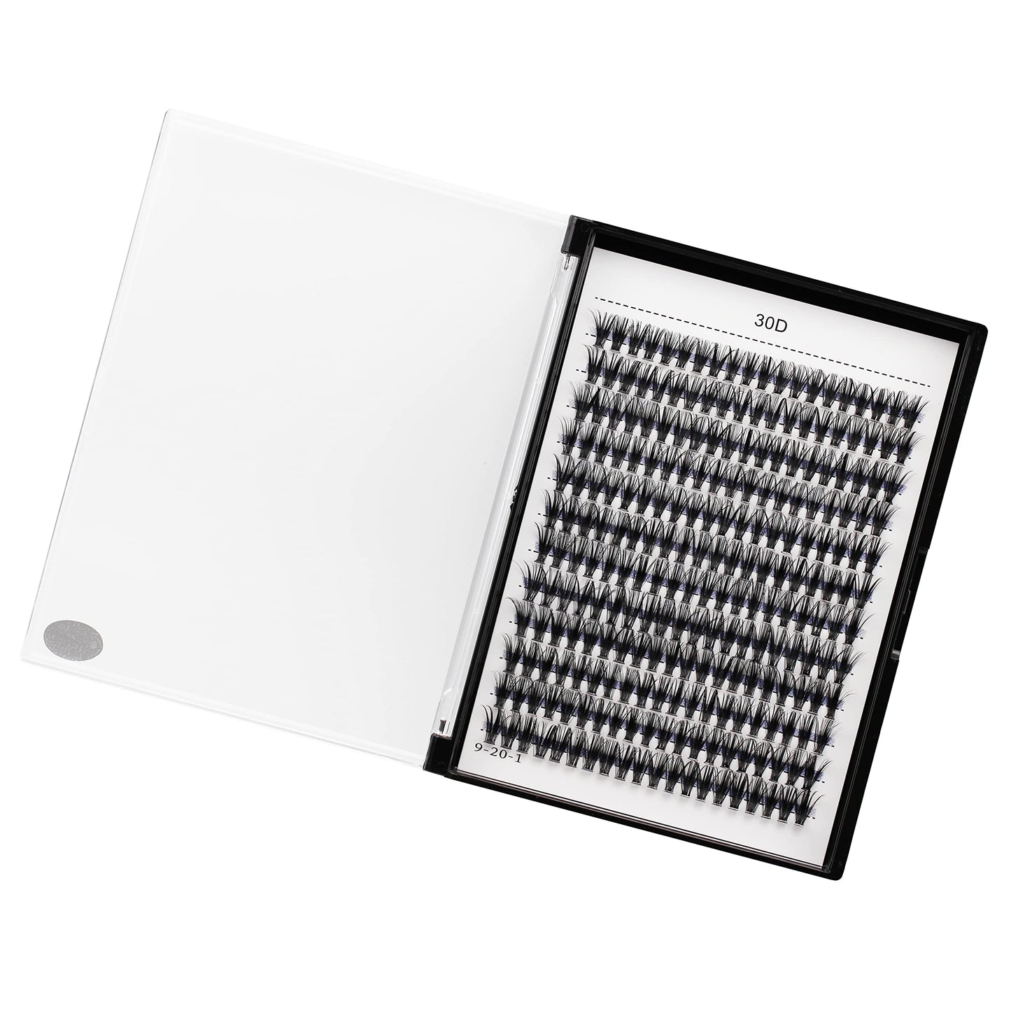 Bodermincer Lash Extension 240pcs C Curl 10D/20D Cluster Mixed, 8/9/10/11/12mm,10/11/12/13/14mm,12/13/14/15/16mm Mixed 8-10-12-14-16mm MIX Individual Cluster Lashes (30D-D Curl-15mm)