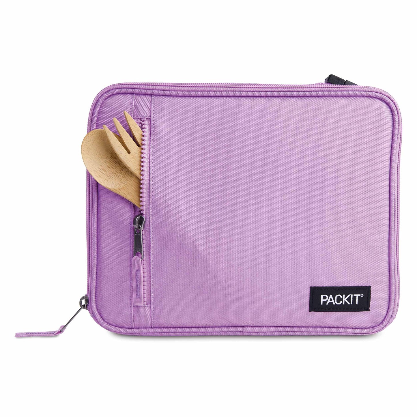 PackIt Freezable Classic Lunch Box, Lavender, Built with ECOFREEZE Technology, Fully Freezable, Collapsible, Reusable, With Zip Front Pocket and Buckle Handle, Designed for Fresh Lunch On the Go