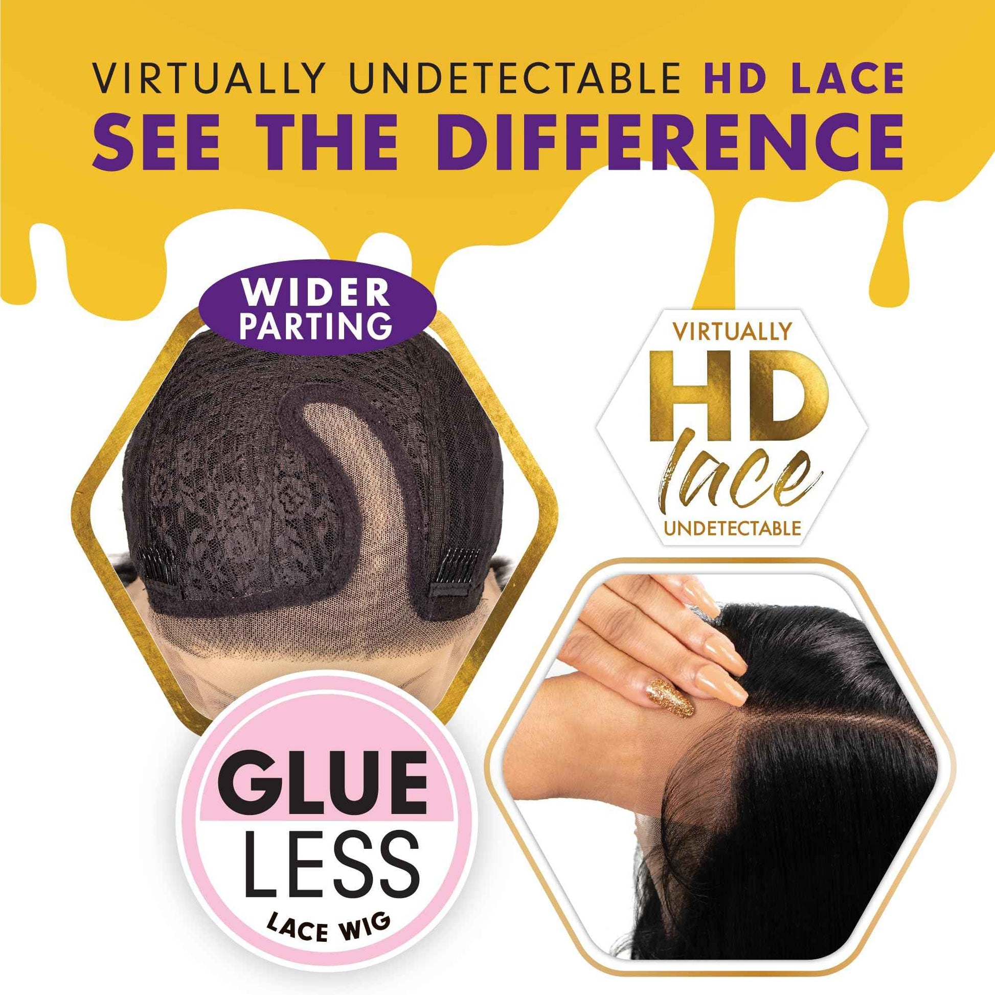 Sensationnel Butta Lace Wigs - Unit 47 Extra Wide 5 Inch Deep Parting Synthetic Preplucked Hairline Glueless Lacefront (BALAYAGEMOCHA)