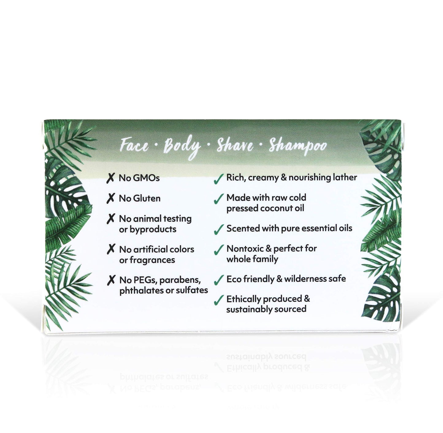 Coco Fiji Soap Bar for Face and Body Infused With Organic Coconut Oil, Tea Tree Spearmint, Essential Oil, Natural Soap for Moisturizing & Pore Purifying Skin, 7 oz,Pack of 2