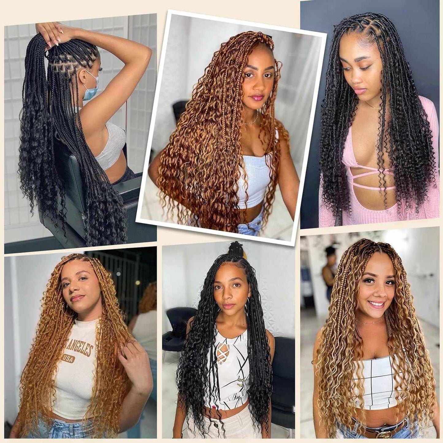 Habiliana 30 Auburn Brown Deep Wave Bulk Human Braiding Hair 2 Bundles Total 100g 18 Inch Human Hair Bundles Braiding Brazilian Virgin Curly Human Hair Extensions for Boho Braids