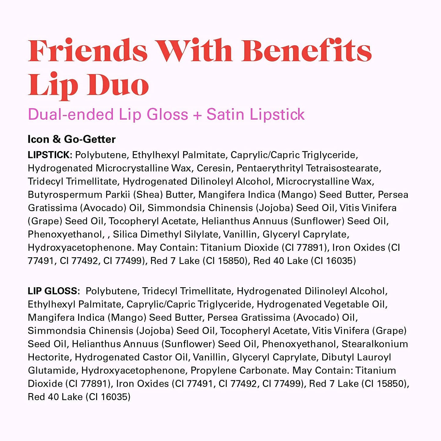 PYT BEAUTY Lip Duo, Berry Lipstick and Lip Gloss, Hydrating Combo, Hypoallergenic, Vegan Makeup, 1 Count