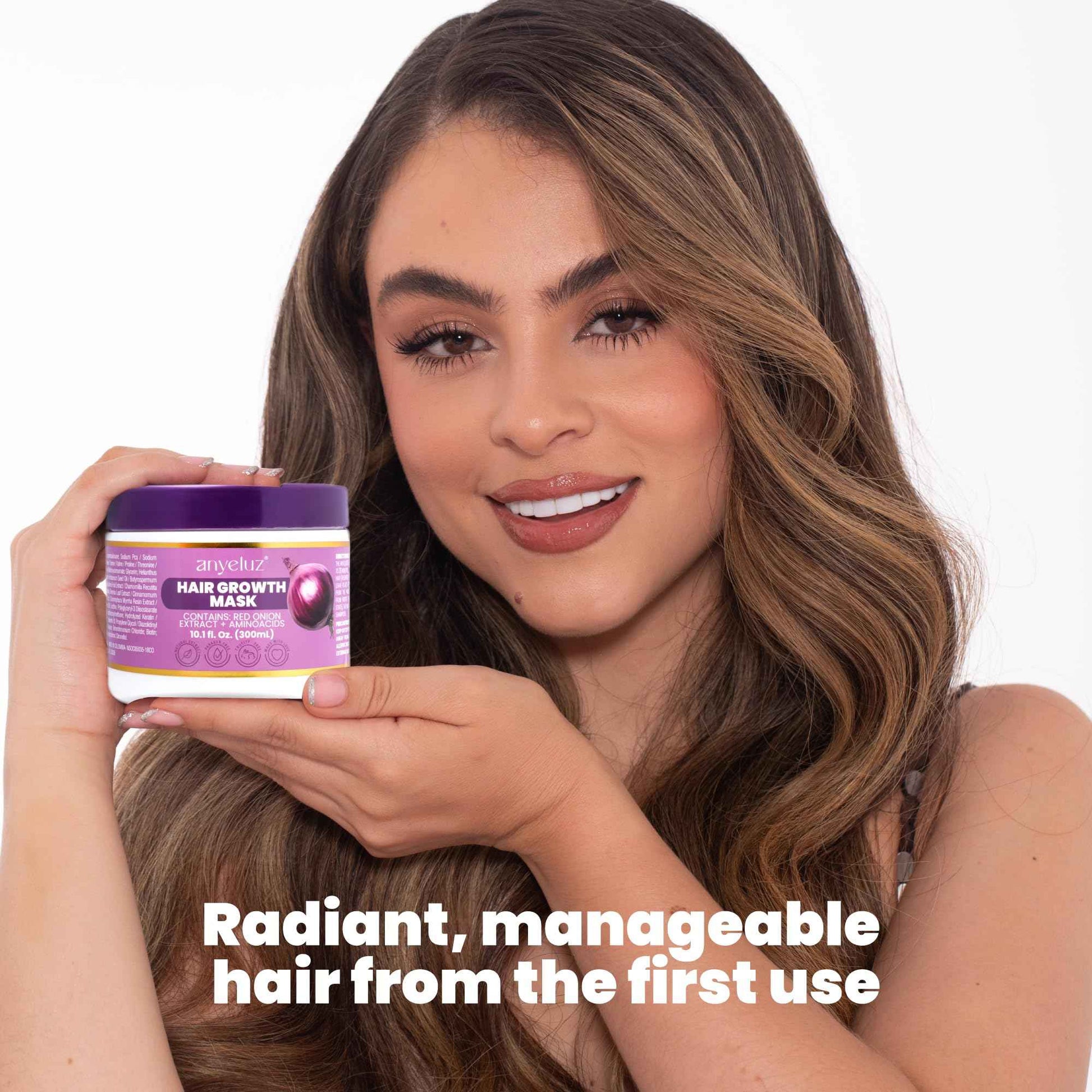 ANYELUZ Onion Hair Mask and Repair Therapy – Hydration, Strengthening, and Color Protection for Healthier Hair