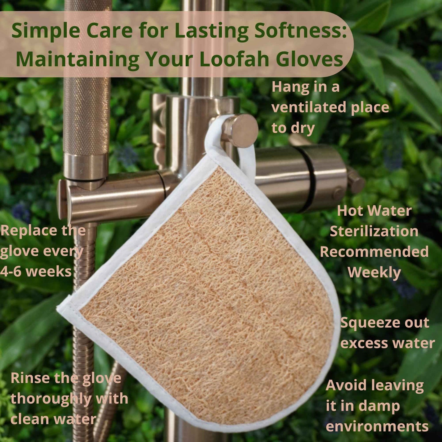 Loofah Exfoliating Glove. Handmade Double-Sided Mitt. Natural Loofah Bath Sponges for Men & Women. Organic, Biodegradable & Perfect for Daily Use. Your Skin Will Thank You. 3 Pack.