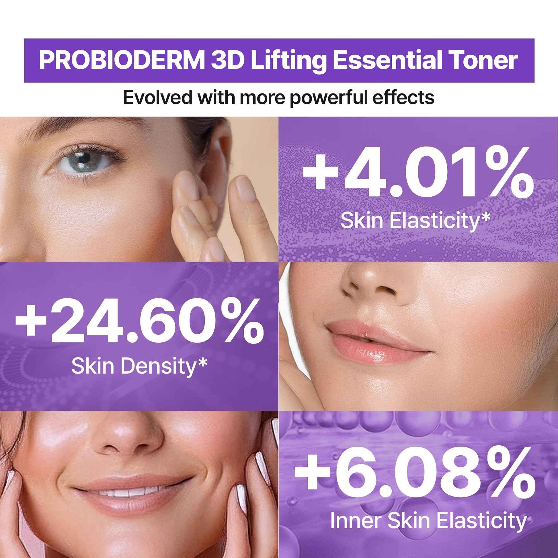 BIOHEAL BOH Probioderm 3D Lifting Essential Toner 5.07 fl oz (150 ml) | Hydrating & Lifting Face Toner with 17-Peptide Complex for Firmness & Elasticity