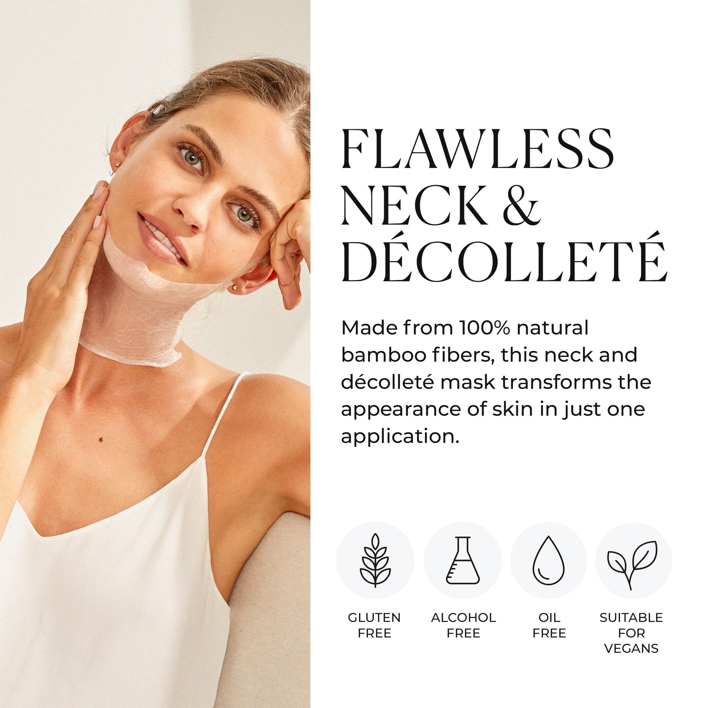 Natura Bissé Inhibit Tensolift Neck Mask | Neck & Décolleté Lifting Solution | Hydrates, Smooths & Brightens