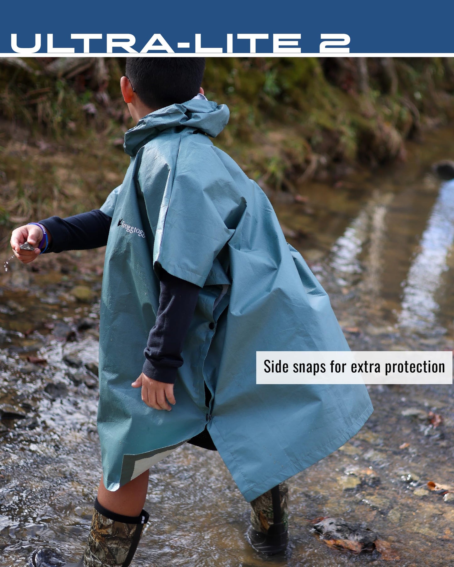 FROGG TOGGS Ultra-Lite2 Youth Waterproof Breathable Poncho